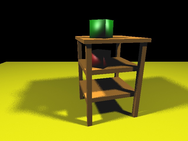 Ray traced render